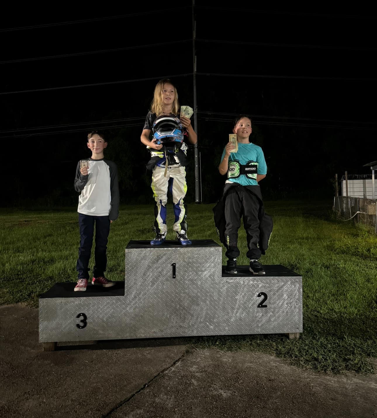Go kart racing action at Moore Park Raceway
